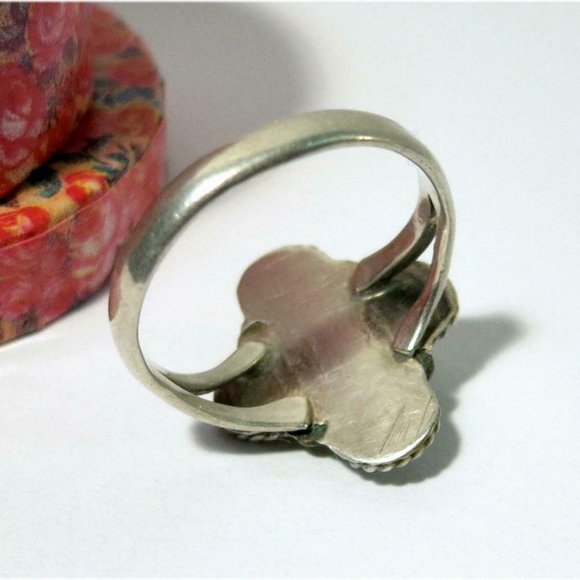 Vintage TAXCO TM-154 Sterling 925 Mexico Silver Ring with Paua Shell - Picture 7 of 8